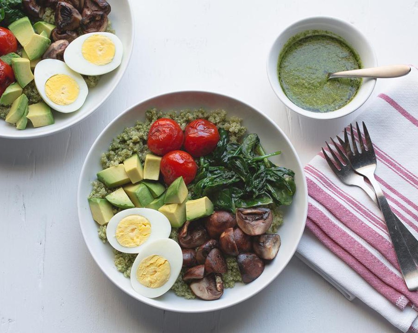 Pesto Quinoa Bowl with Avocado