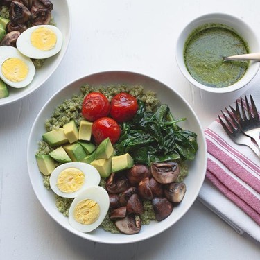 Pesto Quinoa Bowl with Avocado Recipe | SideChef