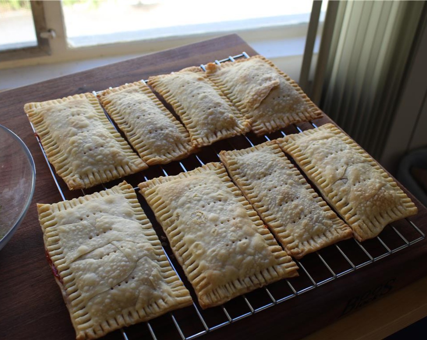 step 8 Transfer the pop tarts to a cooling rack.