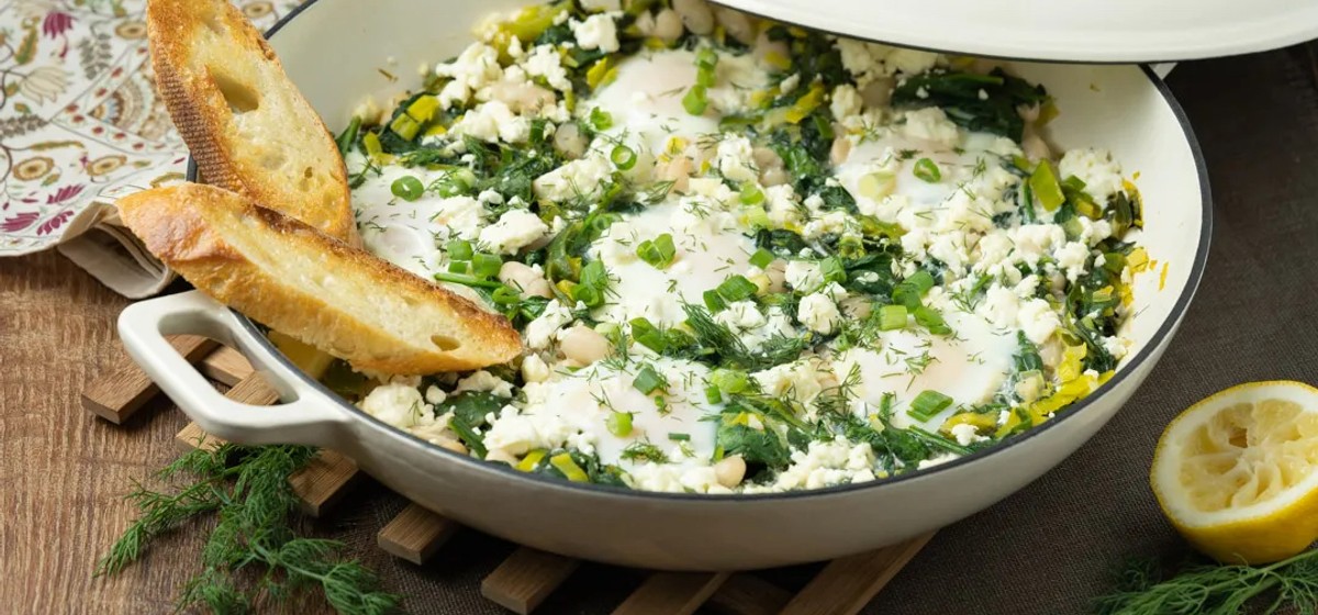 Spinach and Feta Shakshuka Recipe | SideChef