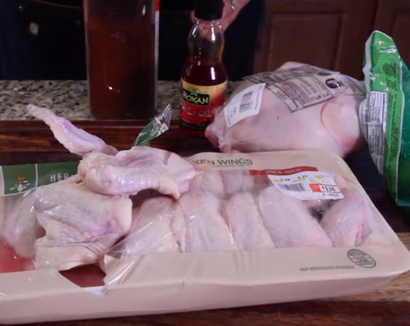 step 2 Rub Chicken Wings (14) with Chili Oil (as needed) and Chili Powder (to taste).