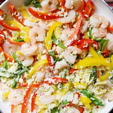 Shrimp Fried Rice with Peppers Recipe | SideChef