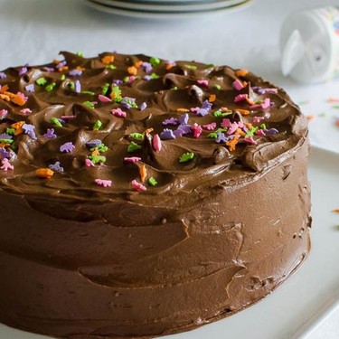 Double Chocolate Layer Cake Recipe | SideChef
