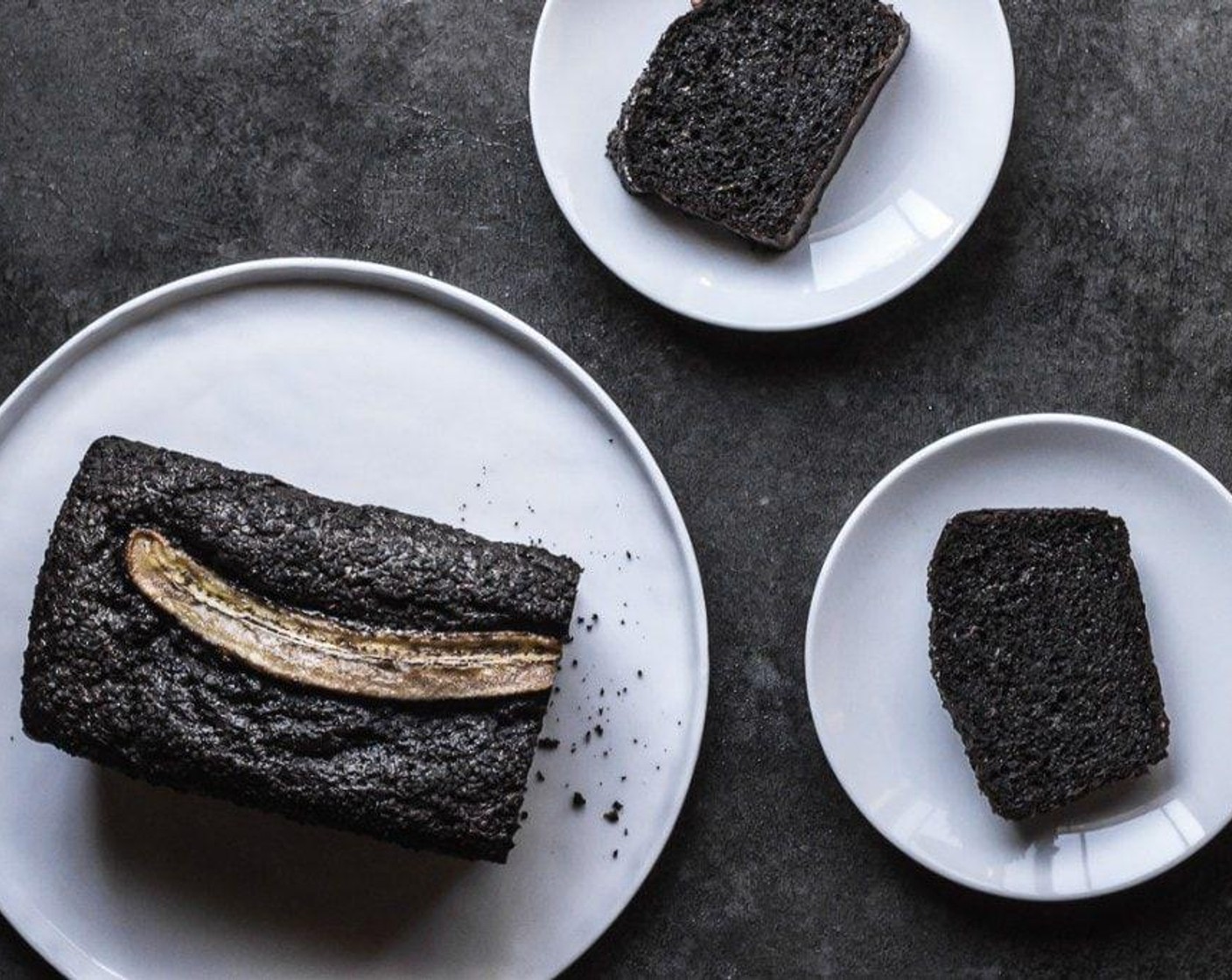 Black Sesame Chocolate Banana Bread