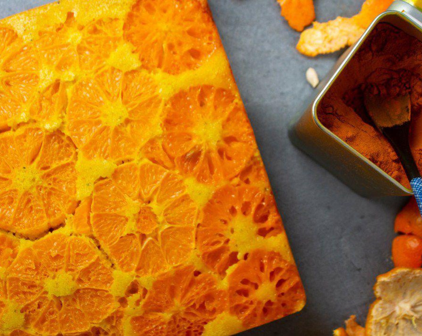 Upside Down Orange Turmeric Cake