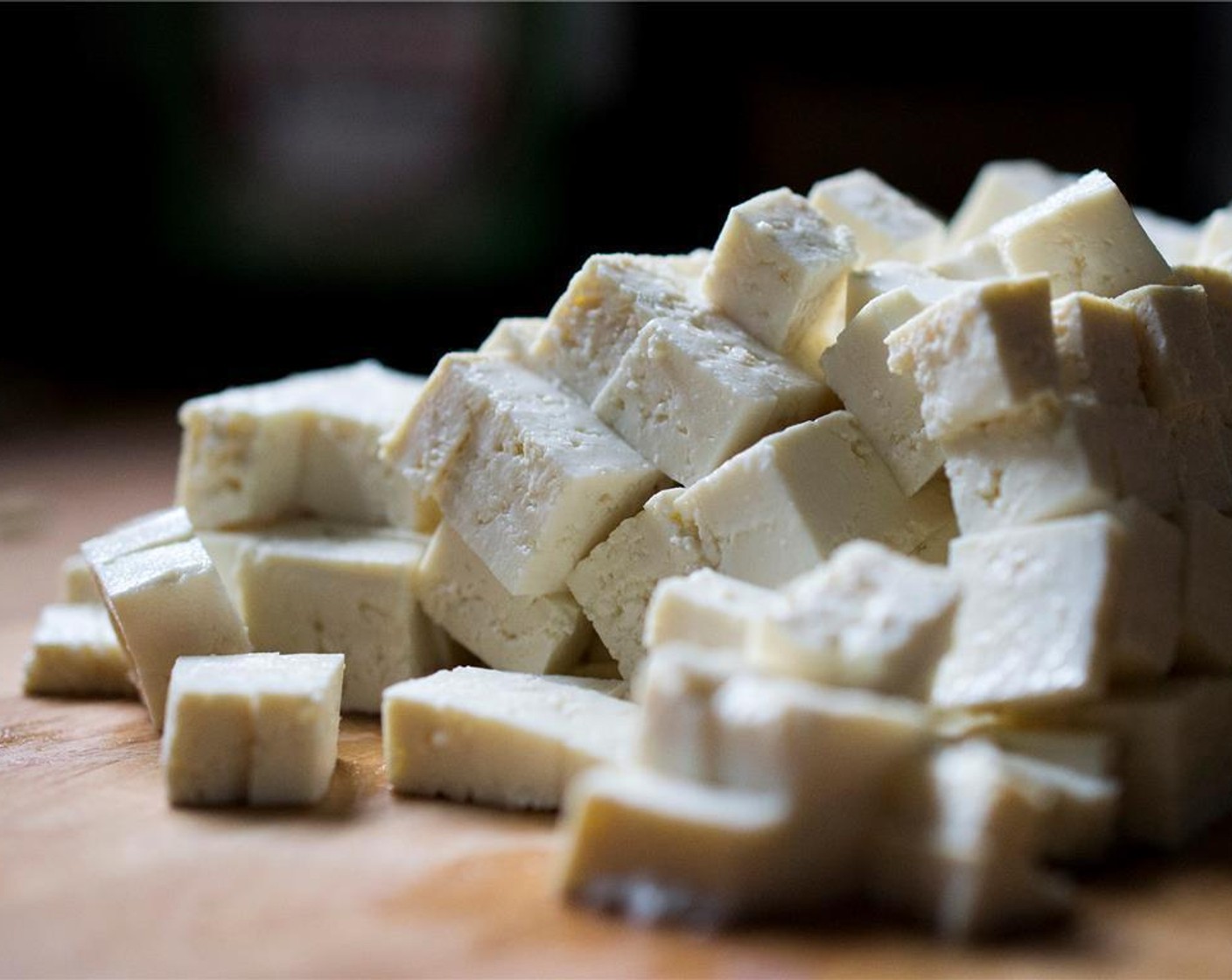 step 6 Cut the Extra Firm Tofu (1 lb) into 1/4-inch cubes.