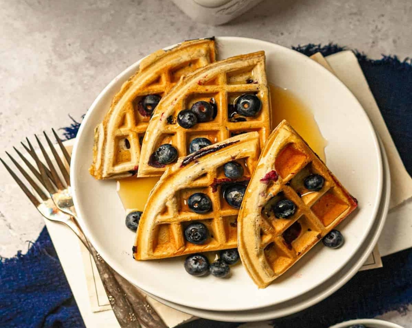 Dairy-Free Blueberry Waffle