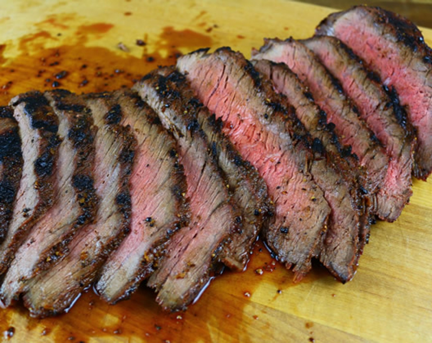 step 12 Serve the London Broil sliced against the grain at a slight angle and enjoy!