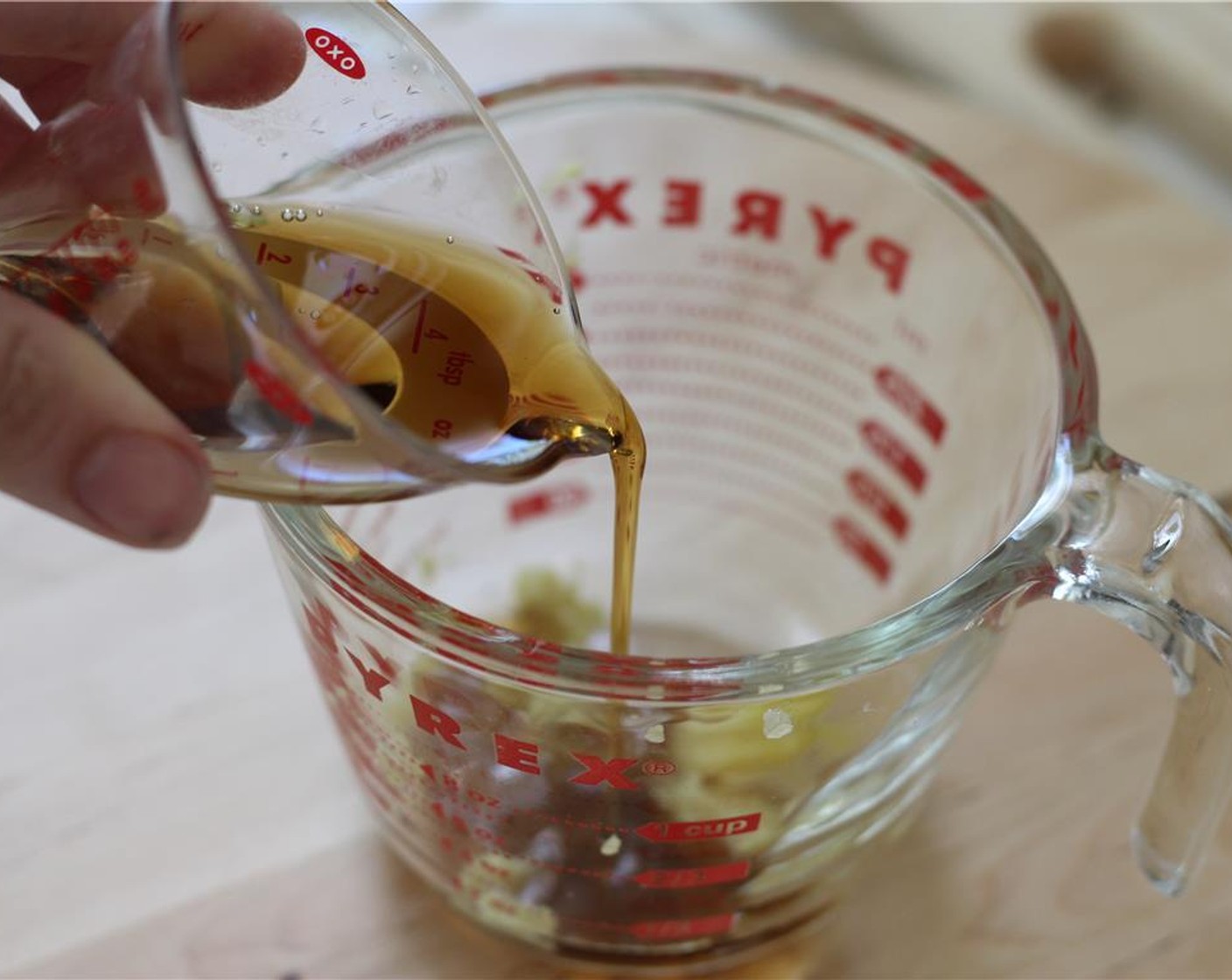 step 3 Add in Sesame Oil (2 Tbsp) and Honey (1 Tbsp).