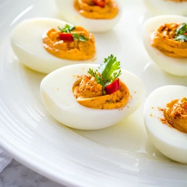 Thai Red Curry Deviled Eggs Recipe | SideChef