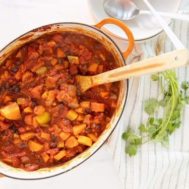 Sweet Potato Black Bean Chili Recipe | SideChef