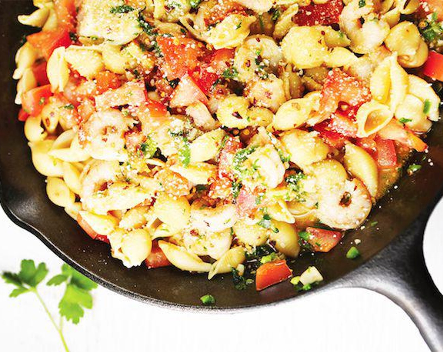 Spicy Shrimp Pasta Skillet