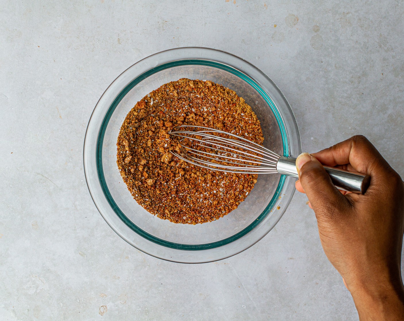 step 2 In a small bowl, whisk together Chili Powder (1 Tbsp), Smoked Paprika (1 tsp), Brown Sugar (2 Tbsp), Ground Cumin (1/2 Tbsp), Onion Powder (1/2 tsp), McCormick® Garlic Powder (1/4 tsp), Kosher Salt (1/2 Tbsp), and Ground Black Pepper (1 tsp) until combined.