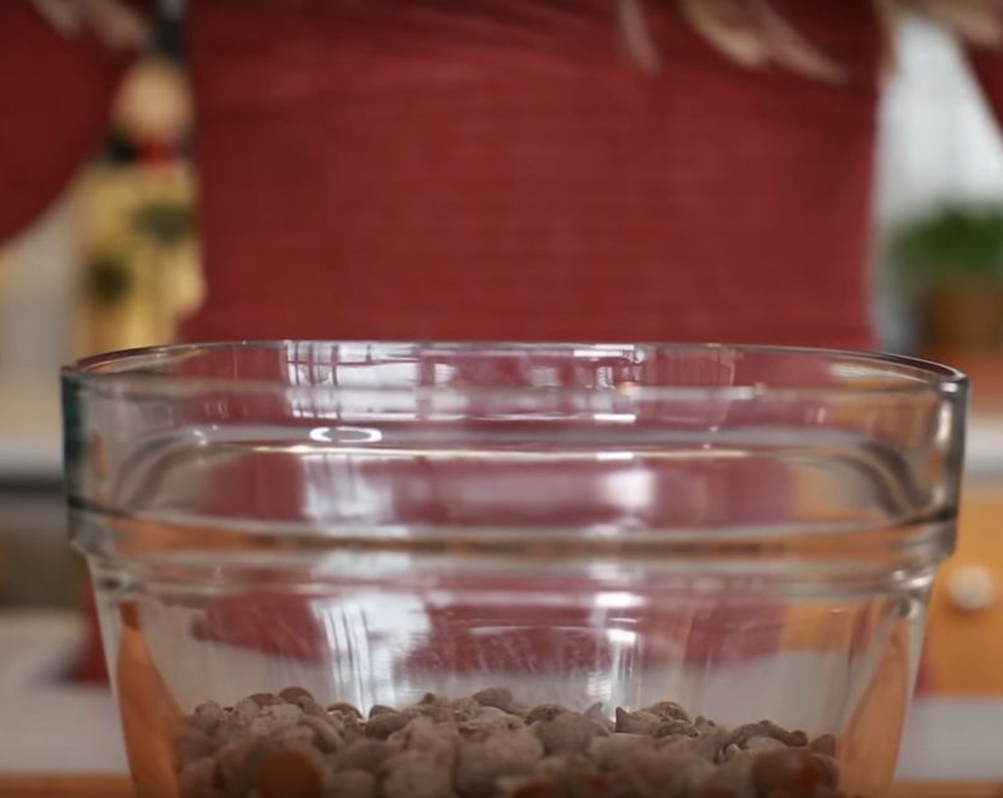 step 1 Place Vegan Chocolate Chips (2 cups) into a glass bowl and microwave for 30 seconds. Do not make the mistake of thinking 30 seconds won't be enough, we are not looking for a total meltdown just yet. Remove the chocolate chips from the microwave and set them aside.