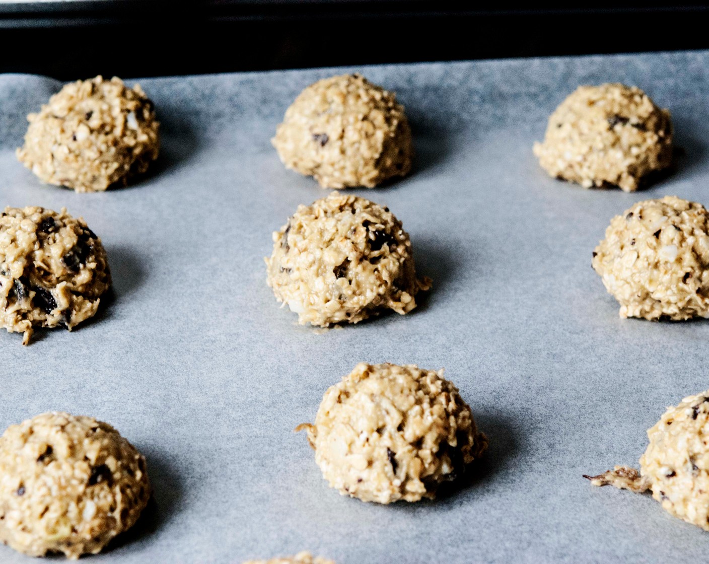 step 6 With an ice cream scoop, portion out balls of batter.