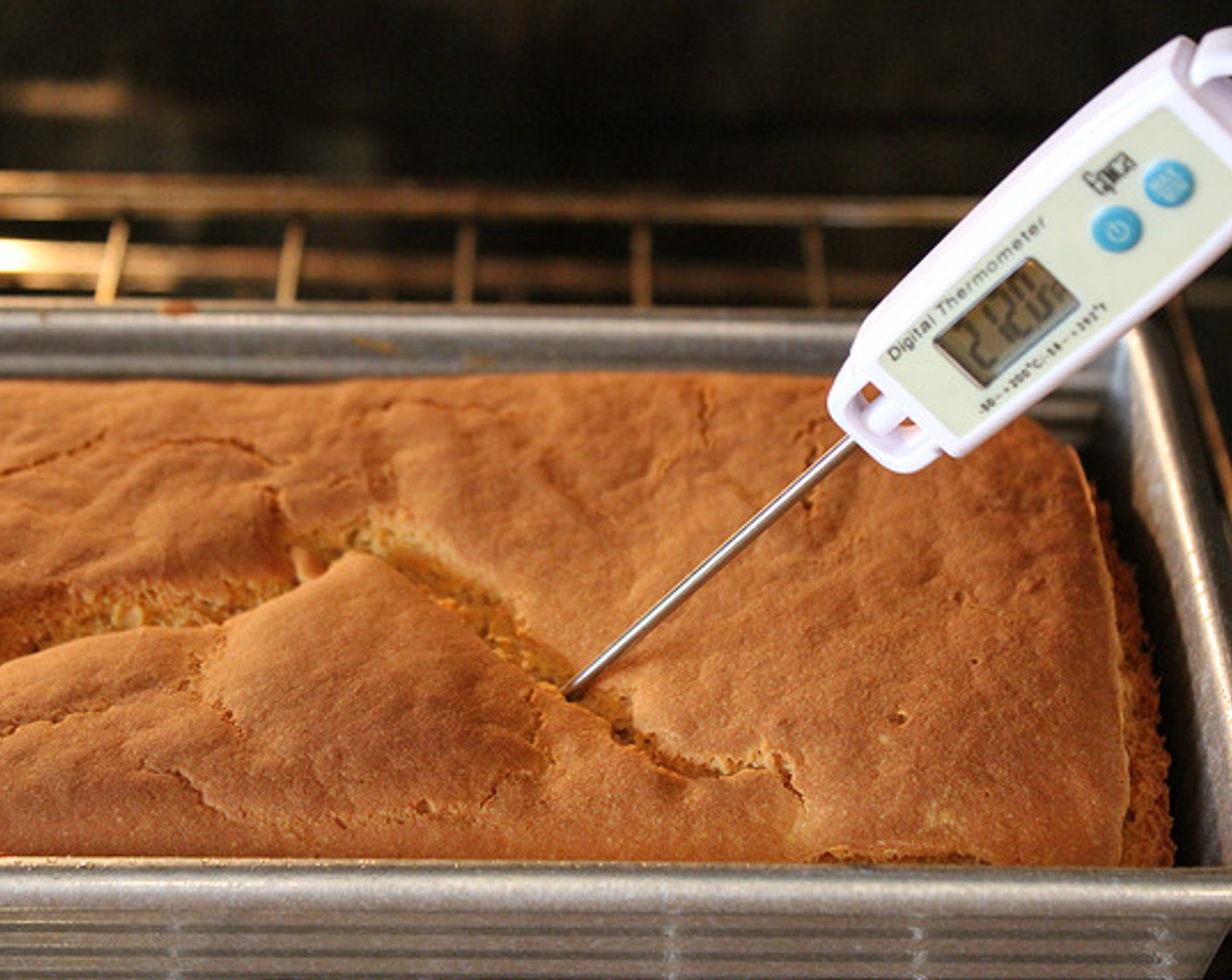 step 14 Bake for approx. 50-60 minutes. If the crust is darkening too quickly, you can cover it with foil with tent open ended and return to baking until done.