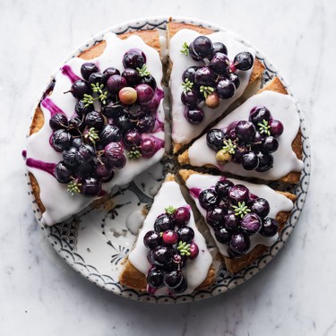 Roasted Grape & Fennel Olive Oil Cake Recipe | SideChef