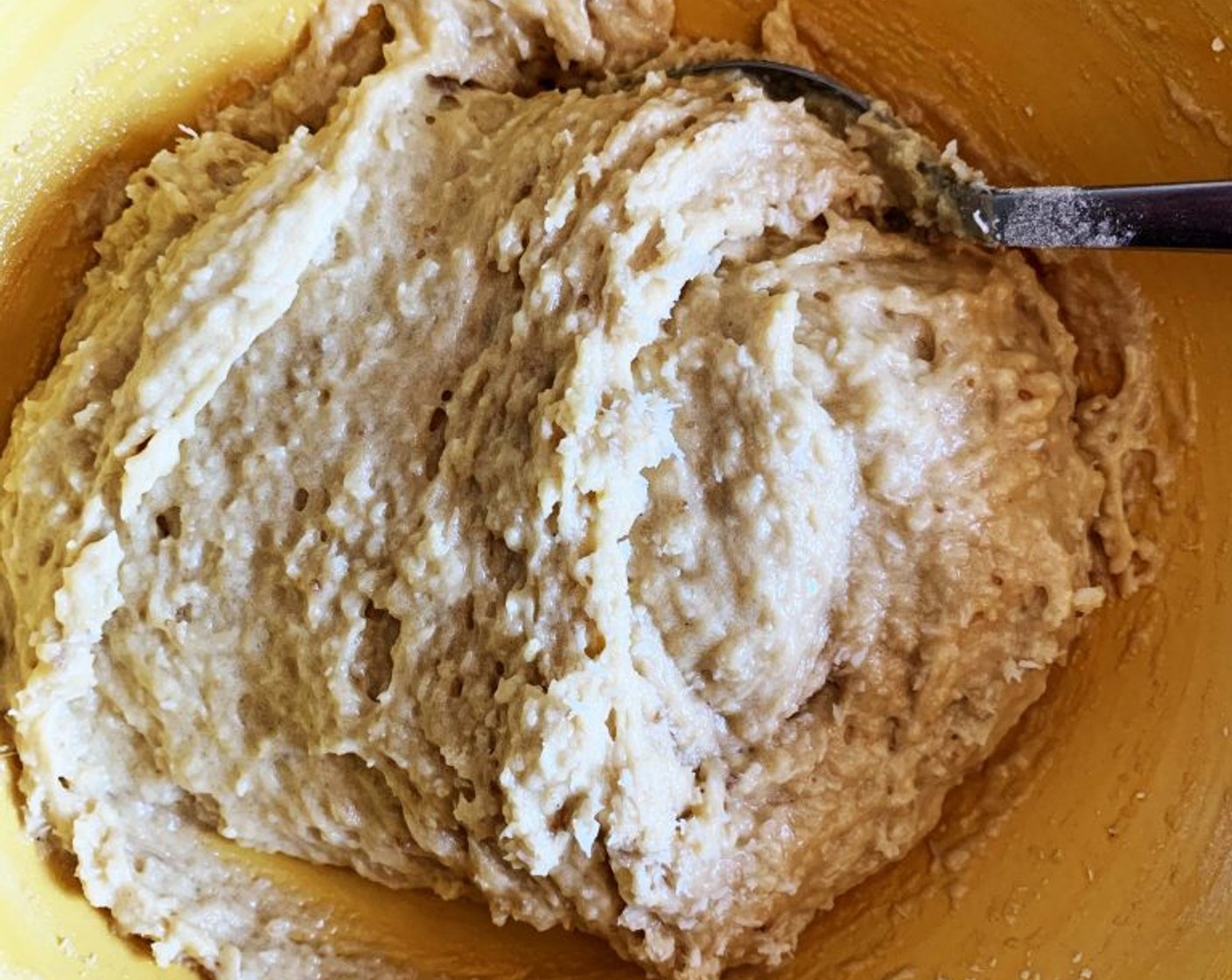 step 3 Next sift in Cake Flour (1 cup), Salt (1 pinch), Baking Powder (1 tsp), and Desiccated Coconut (1/2 cup). Last add in the White Chocolate (to taste). The dough will be quite soft. Transfer it to your fridge for a few hours.