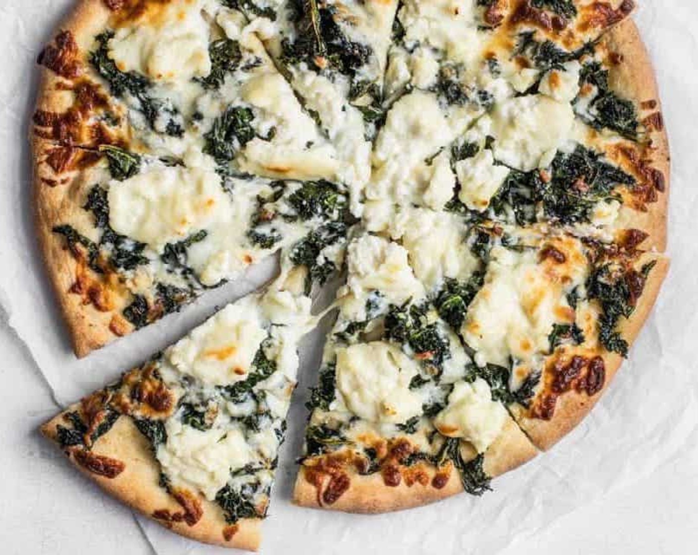 Garlicky Kale And Ricotta Pizza