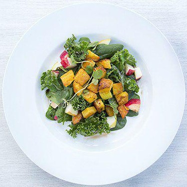 Green Salad with Roasted Winter Squash Recipe | SideChef