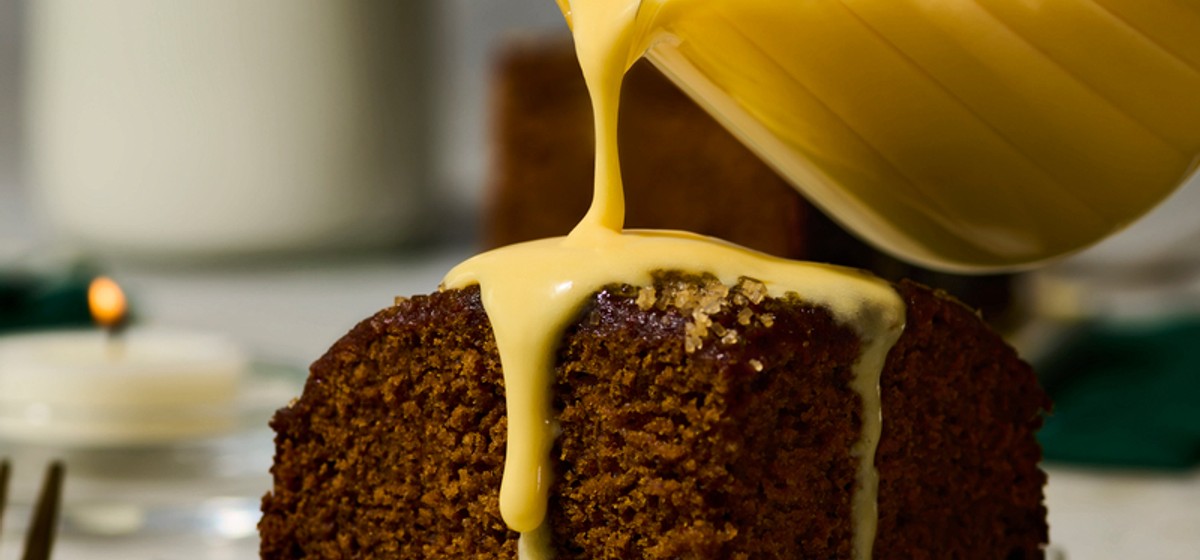 Gingerbread Cake with Crème Anglaise Recipe | SideChef