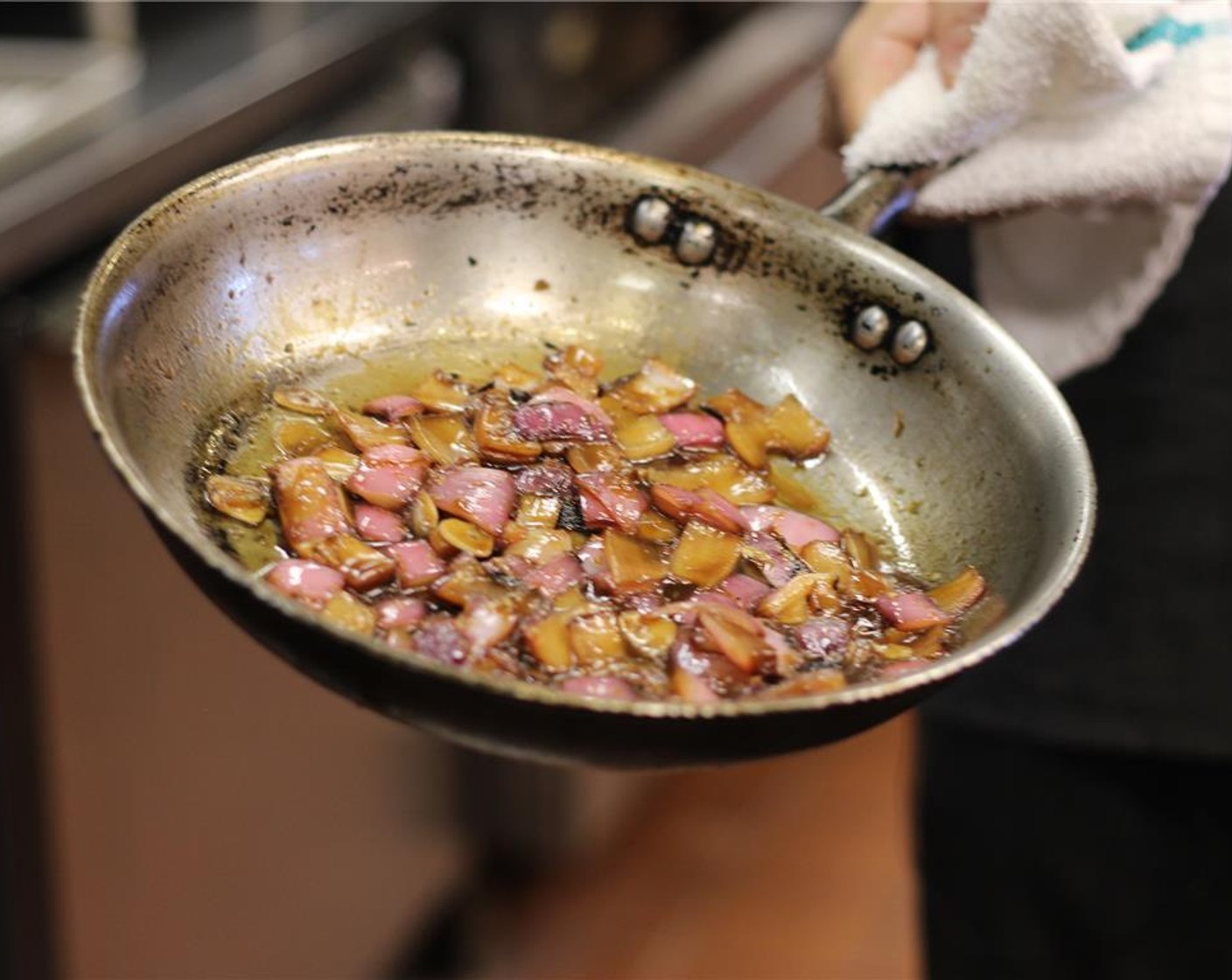 step 5 Add the Worcestershire Sauce (3 Tbsp) and continue to cook until reduced by half.