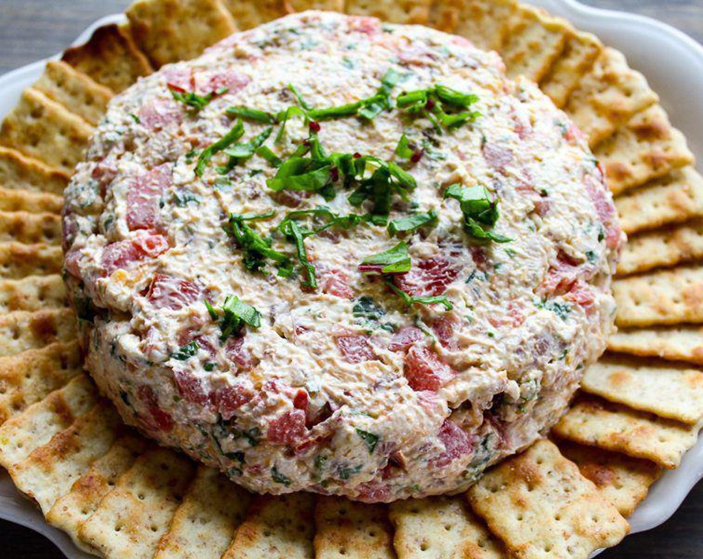 step 3 Invert onto a serving platter. Shape into the desired shape. You can leave it in a dome-shaped ball, or lightly flatten it. Serve with Crackers (to taste), pita chips, or crusty bread or toast tips and enjoy!