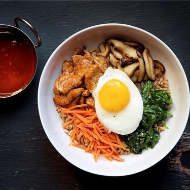 Spicy Korean Pork Farro Bowl Recipe | SideChef