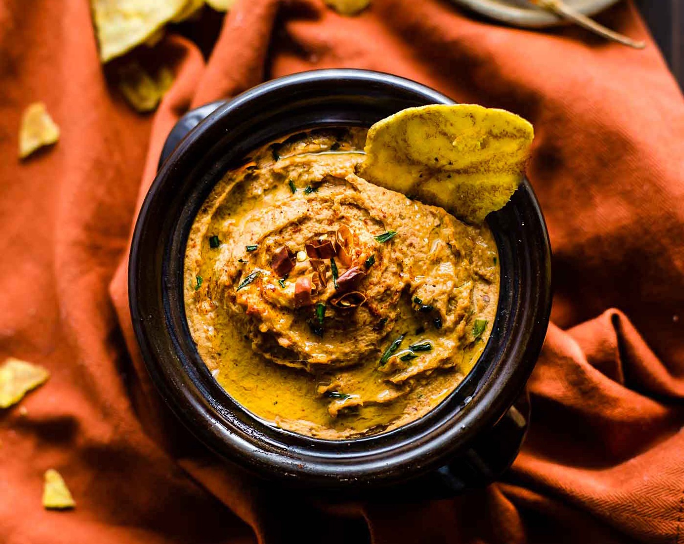 Lucky Chipotle Black Eyed Peas Hummus