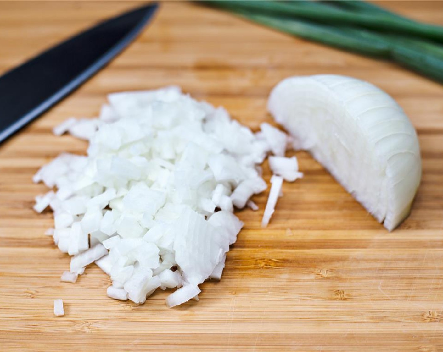 step 2 Chop White Onion (1/2 cup) and set aside.