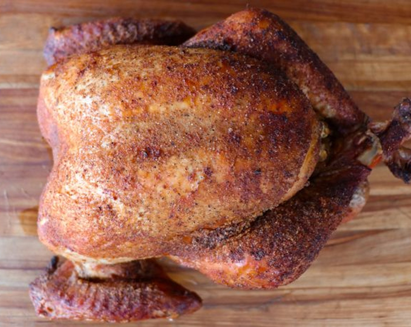 step 8 Remove the turkey from the smoker, rest for 15 minutes before carving.