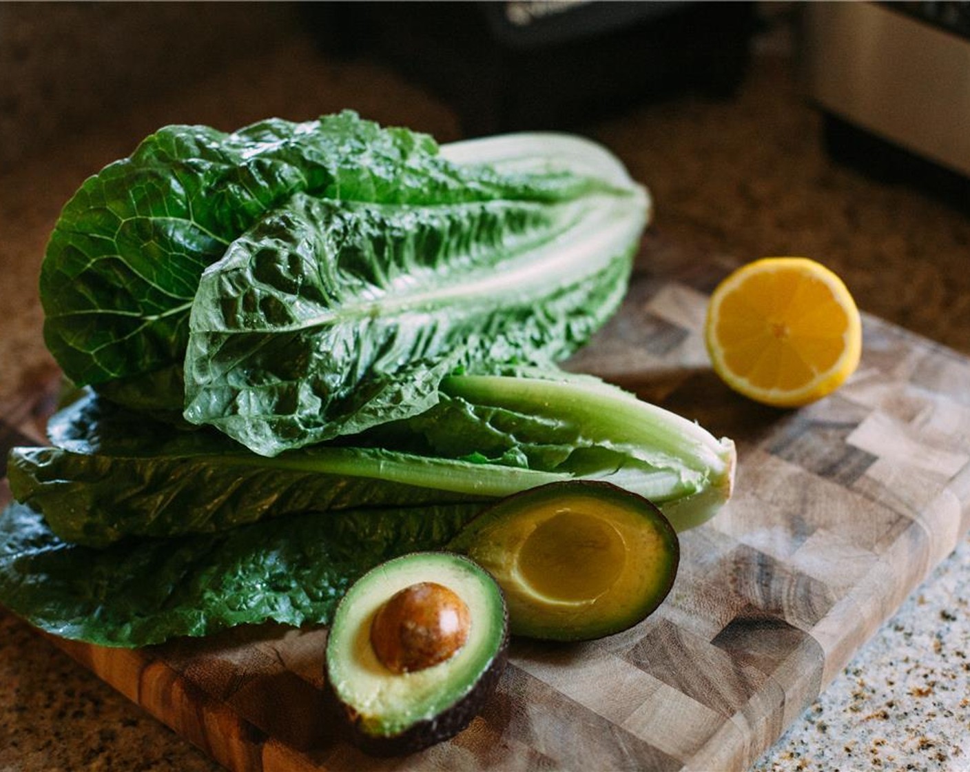 step 1 Gather your ingredients. Pit the Avocado (1) and add it and the Garlic (3 cloves) to the food processor.