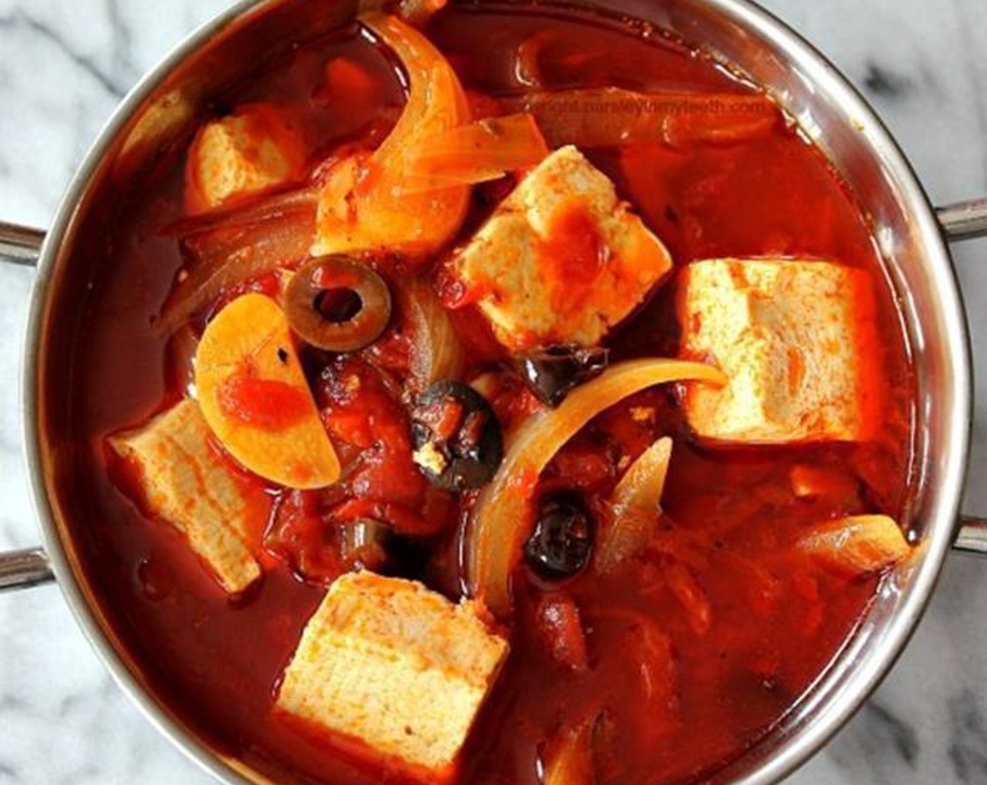 Tofu Rojo with Roasted Red Peppers