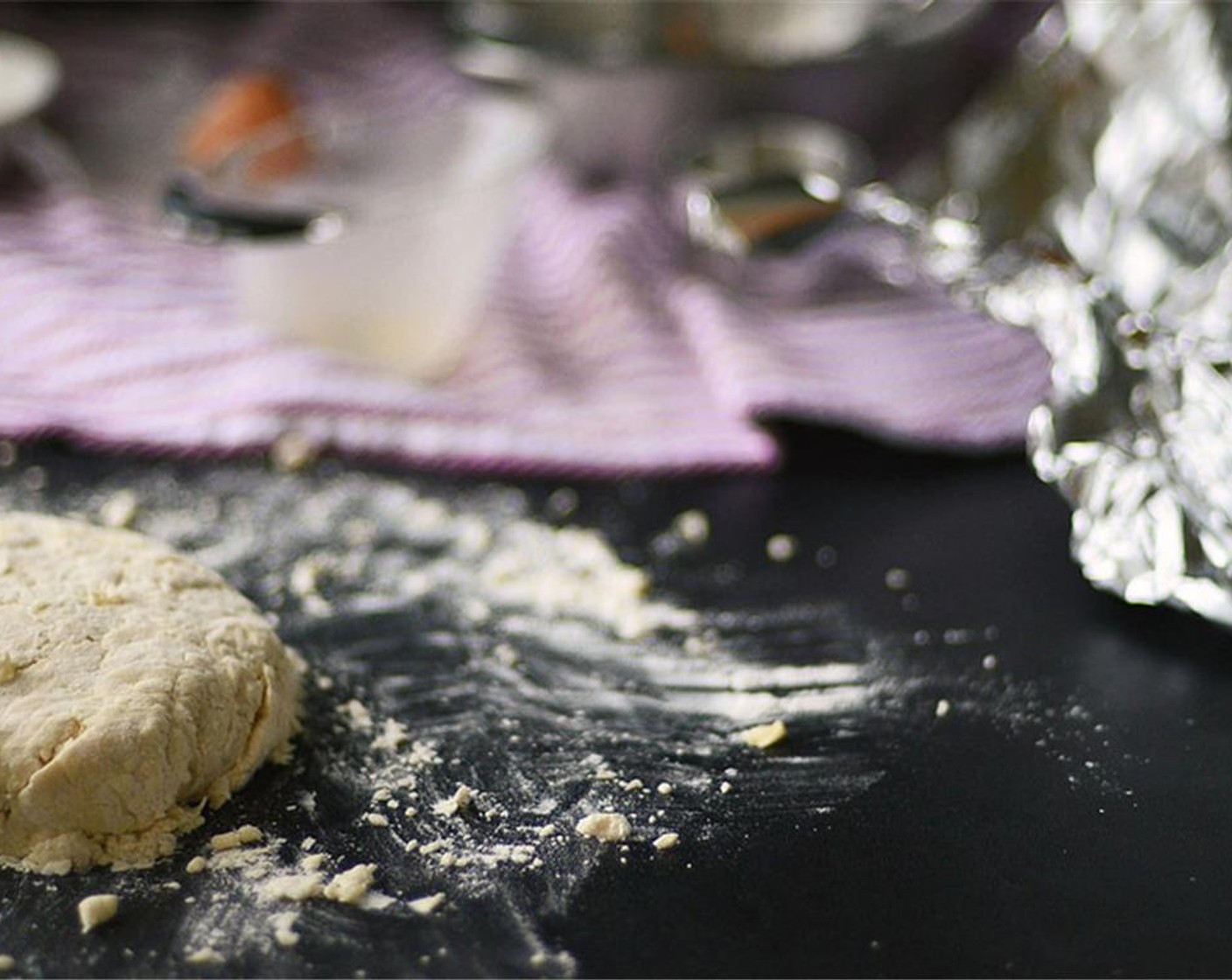 step 7 Shape dough into a round flattened disk and wrap with plastic wrap and let rest in the fridge for at least 30 minutes to an hour.