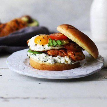 Marinated Barbecue Chicken Sandwiches with Poblano Pepper Ricotta Spread Recipe | SideChef