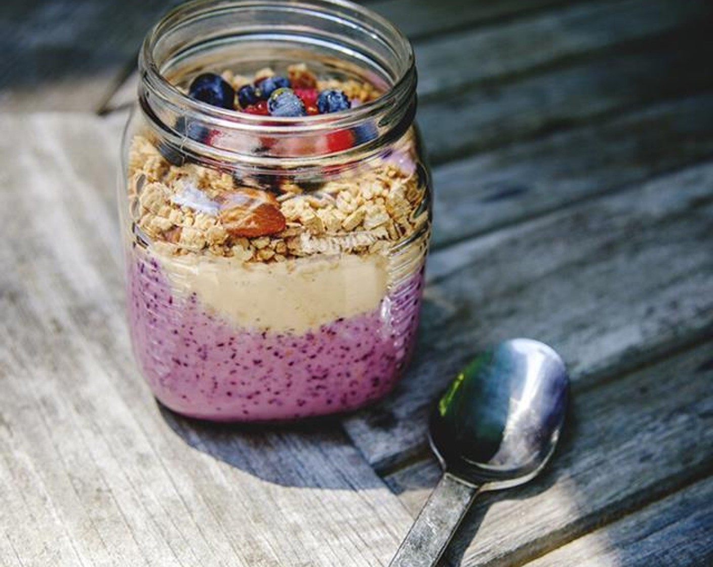 Peanut Butter Jelly Smoothie Bowl