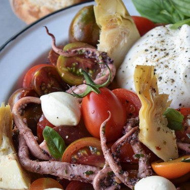 Antipasti Salad with Marinated Tomatoes Recipe | SideChef