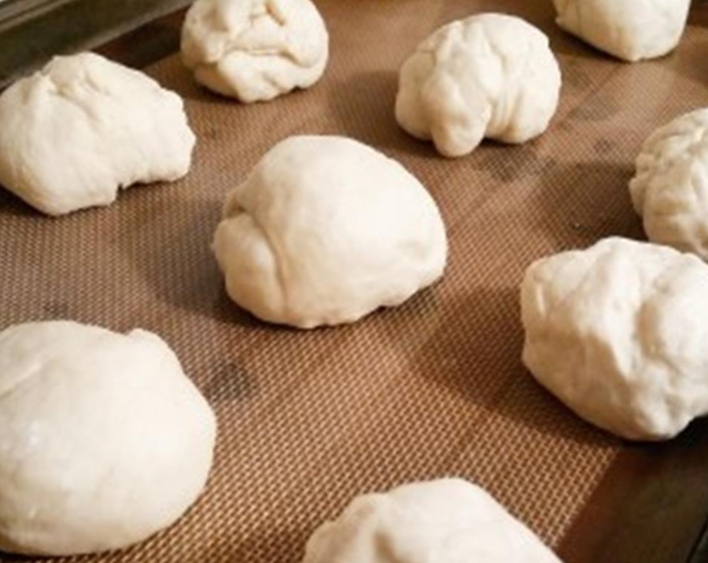 step 5 Form dough into rolls and place on baking sheet. Allow dough to rise for 20 minutes.