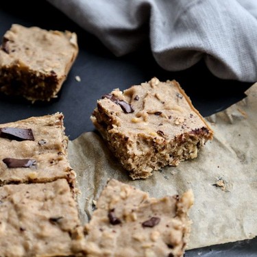 Healthy Peanut Butter Banana Oatmeal Bars Recipe | SideChef