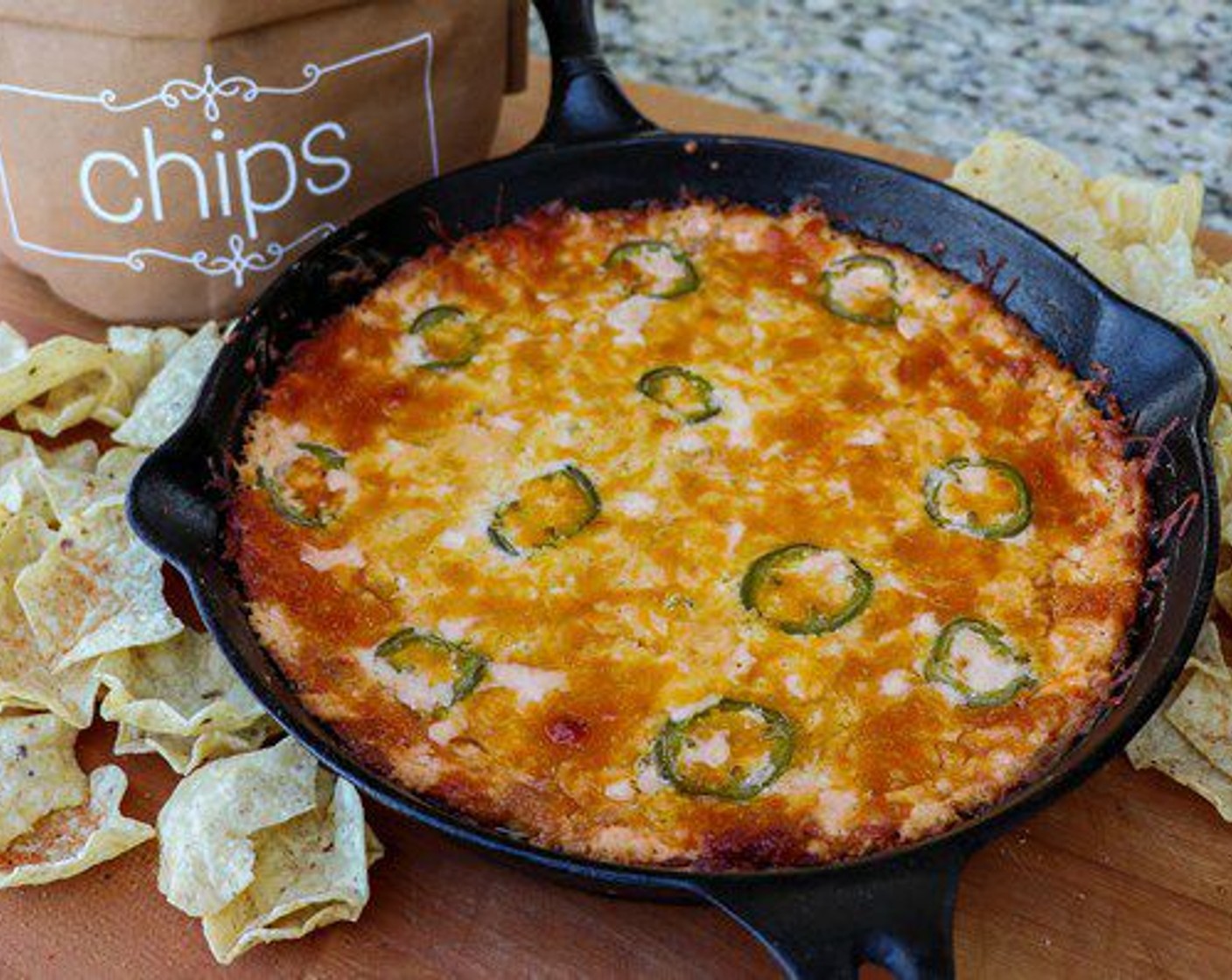 Cheesy Jalapeño Skillet Dip