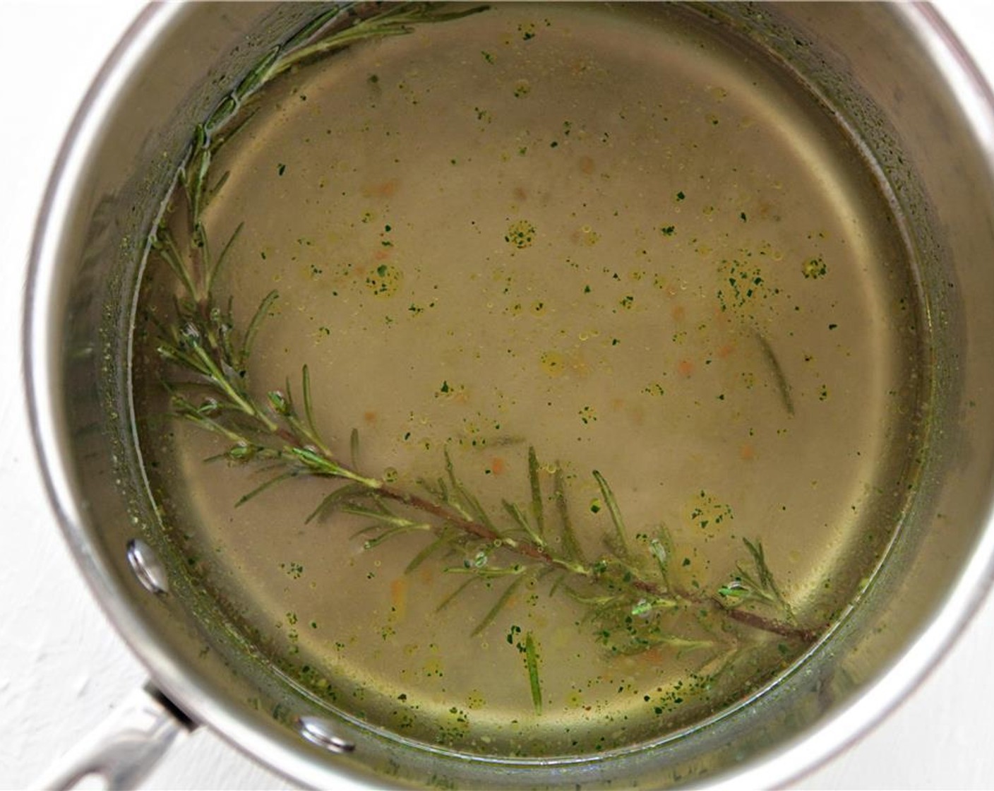 step 1 In a medium sauce pot, combine Vegetable Bouillon Cubes (2) and 3 cups water. Bring to a boil and remove from heat. Add one sprig of fresh Fresh Rosemary (2 sprigs) to broth and set aside.