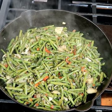 Stewed Bodi (String Beans) with Salted Cod Recipe | SideChef