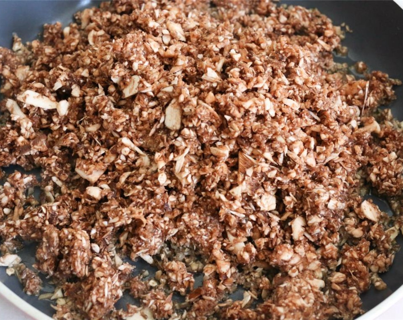 step 8 Add mushrooms and chopped onion  to the pan along with the Apple Cider Vinegar (1 Tbsp). Cook for 10-12 minutes until the mushrooms have released all their liquid.