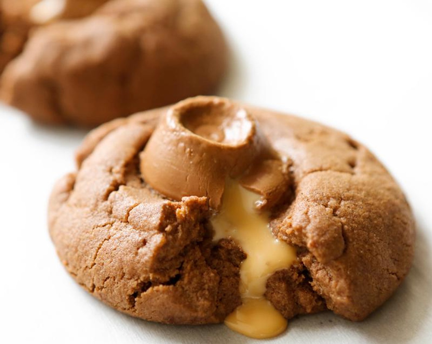 Chocolate Rolo Thumbprint Cookies