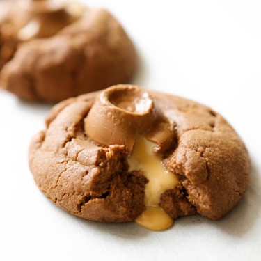 Chocolate Rolo Thumbprint Cookies Recipe | SideChef