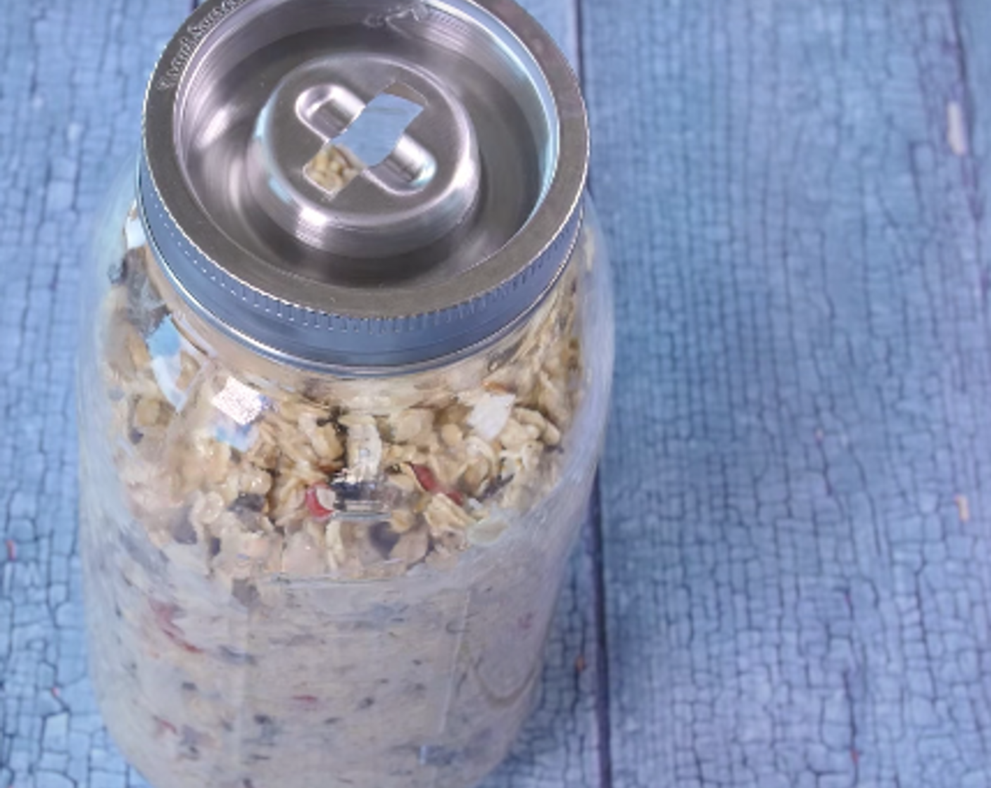 step 6 Place jar on a kitchen counter and ferment for 2-4 days. If the room is very warm, the mixture may only need 24-46 hours to complete the fermentation process.