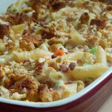 Chicken Caesar Salad Pasta Bake Recipe | SideChef