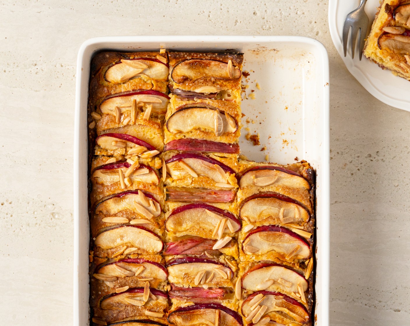 Apple and Rhubarb Cake