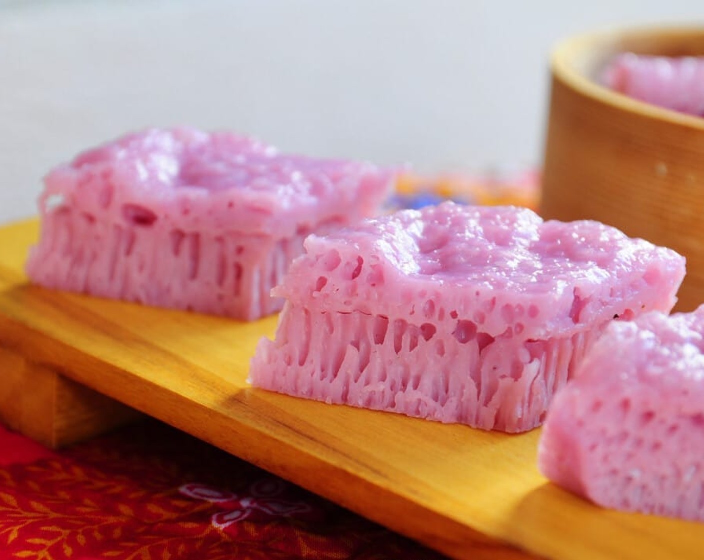 Steamed Purple Rice Cake