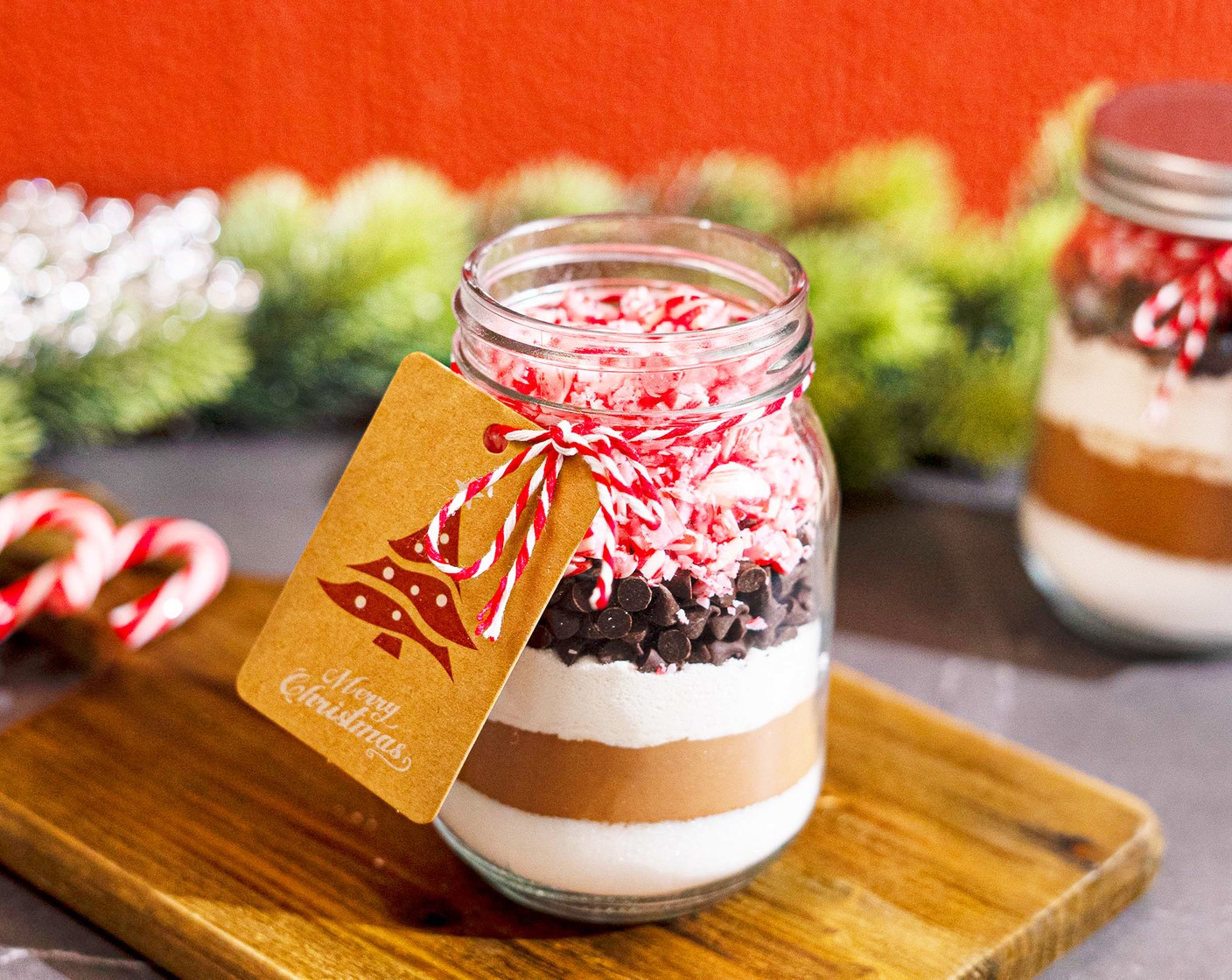 Peppermint Hot Cocoa Jars